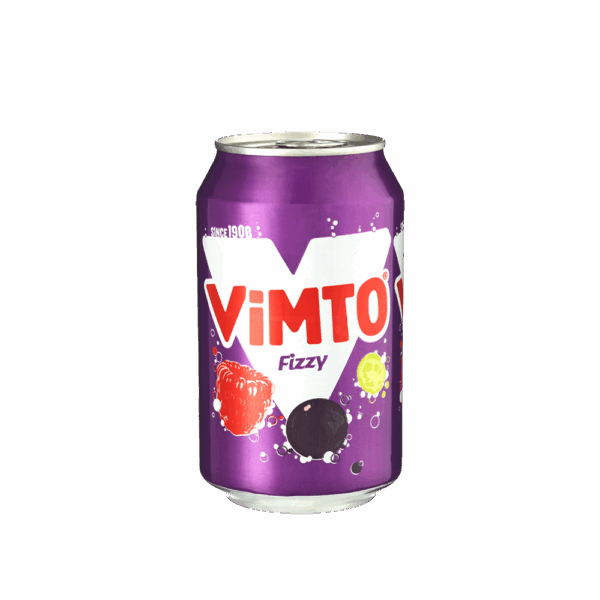 Vimto Fizzy Läsk Burk 33cl*24 ink Pant <br>فيمتو فيزي 33مل
